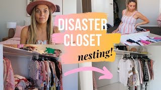 HUGE CLOSET ORGANISATION | PREGNANT AND NESTING | CLEAN WITH ME