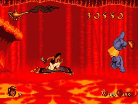 Aladdin - Part 7 - Rug Ride (Sega MegaDrive/Genesis) - YouTube