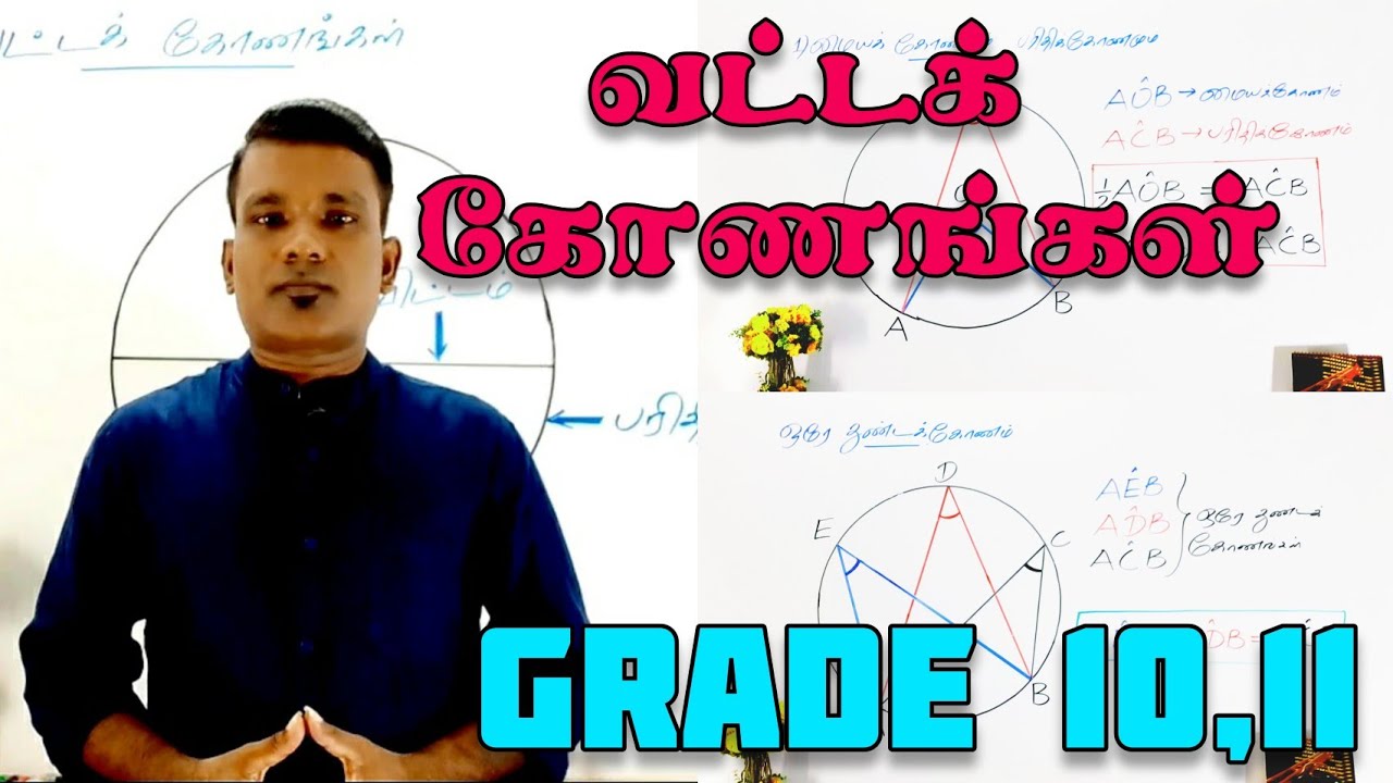 வட்டக் கோணங்கள் || தரம் 10,11