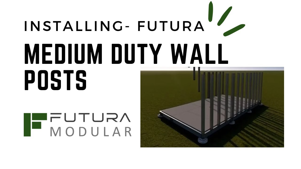 Installing FUTURA Medium Duty Wall Posts - YouTube