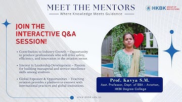 Professor Kavya S.M. | BBA | Meet the Mentors | #HKBK Degree I Faculty Spotlight