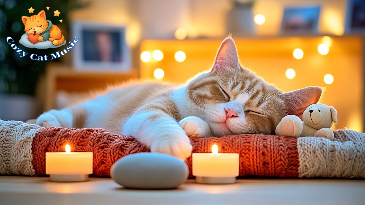 12 Hours of Cat Relaxing Music 🎶 Peaceful Tunes for Anxiety and Relaxation 🐾 Healing Music for Cats