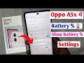 Oppo A5x battery percentage kaise lagaye | Status Bar Battery % Show