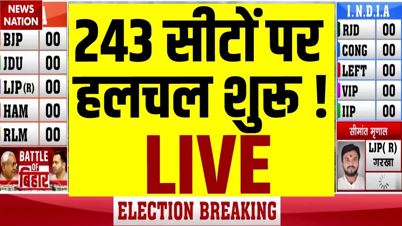 Bihar Election Results 2025 LIVE | Bihar Assembly Elections 2025 Live Updates | Tejashwi  | Nitish