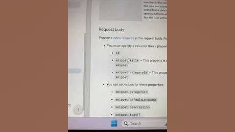 Test video upload by the api