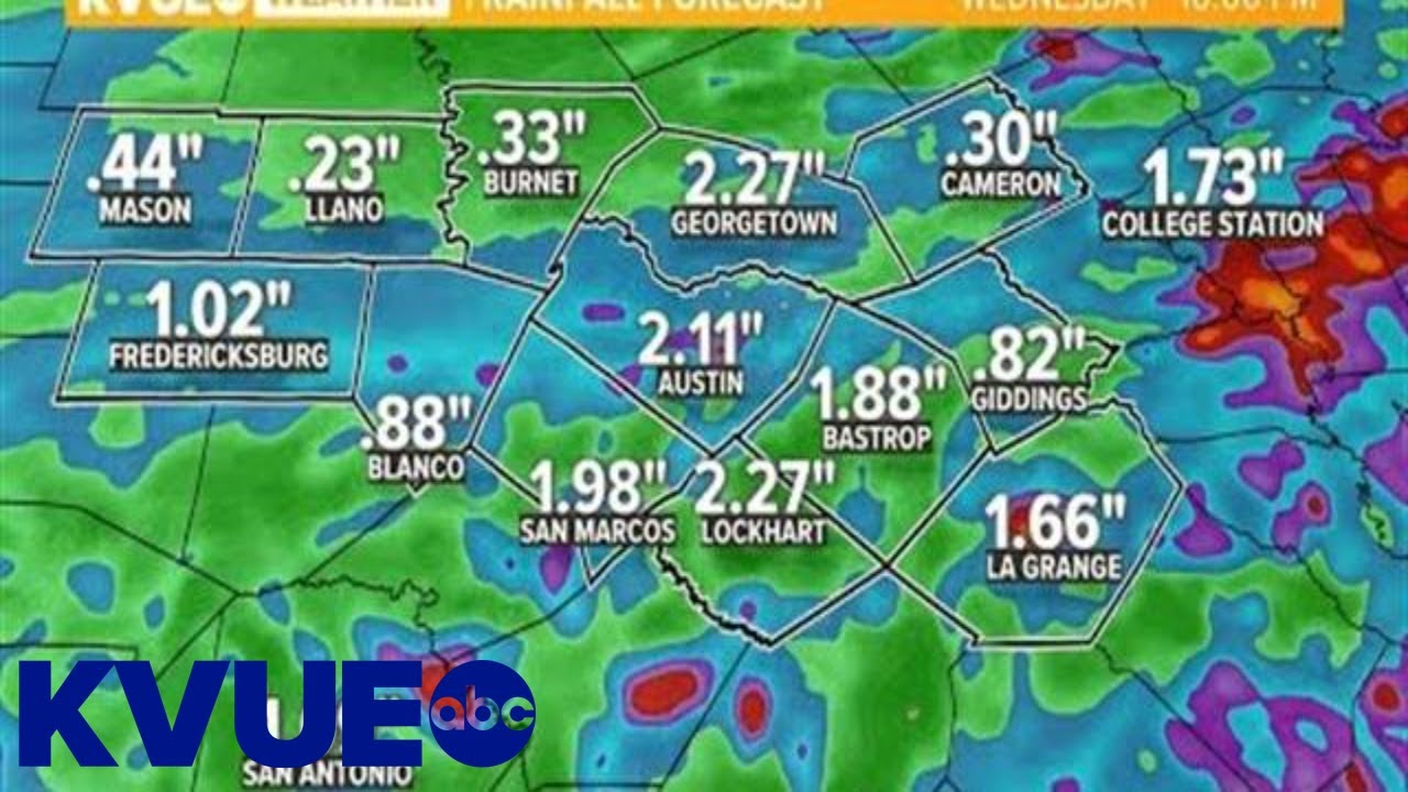 Live Austin weather update: Widespread rain, storms expected Monday ...
