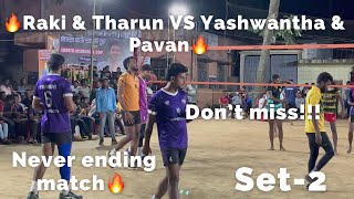 🔥Death boys Vs Raki, Tharun Gowda & Praful team 🔥| Prime Players | Hassan volleyball tournament