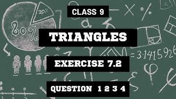 Class 9 Triangle Exercise 7.2 Question 1 2 3 4 Solutions #ncert #class9 #triangle