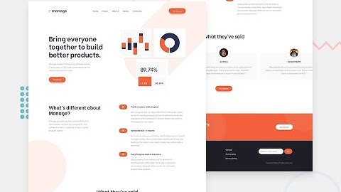 Manage Landing Page | Coding Pro | How to Make Complete Responsive Website Using HTML5 & CSS3