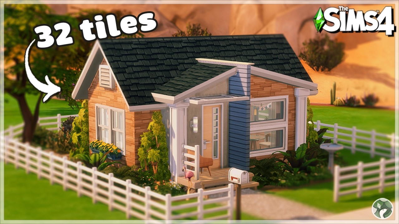 Строим уютный микродом, используя ТОЛЬКО технологию Tiny Living ✨ Быстрая постройка в Sims 4