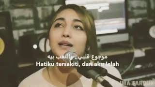 Lagu sedih bikin baper Mauju Qolbi Lirik Indonesia Arab #by Najwa Farouk