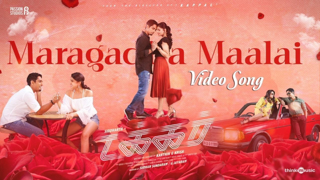 Maragadha Maalai Video Song  Takkar Tamil  Siddharth  Karthik G Krish  Nivas K Prasanna
