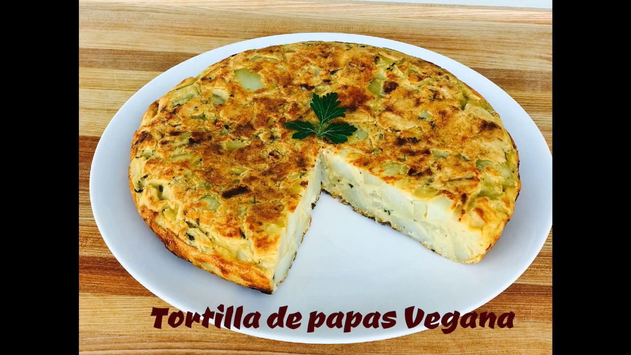 Tortilla de Papas SIN HUEVOS YouTube