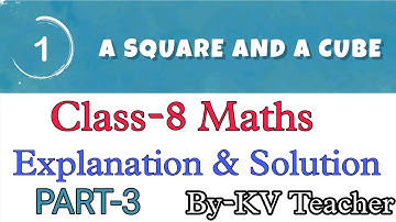 Figure it Out (Page 10, 11) / A Square and A Cube (PART-3)/ Class-8 Maths Ganita Prakash Chapter-1
