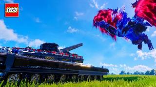 Tank vs Shatter Spawn Dragon in LEGO Fortnite!