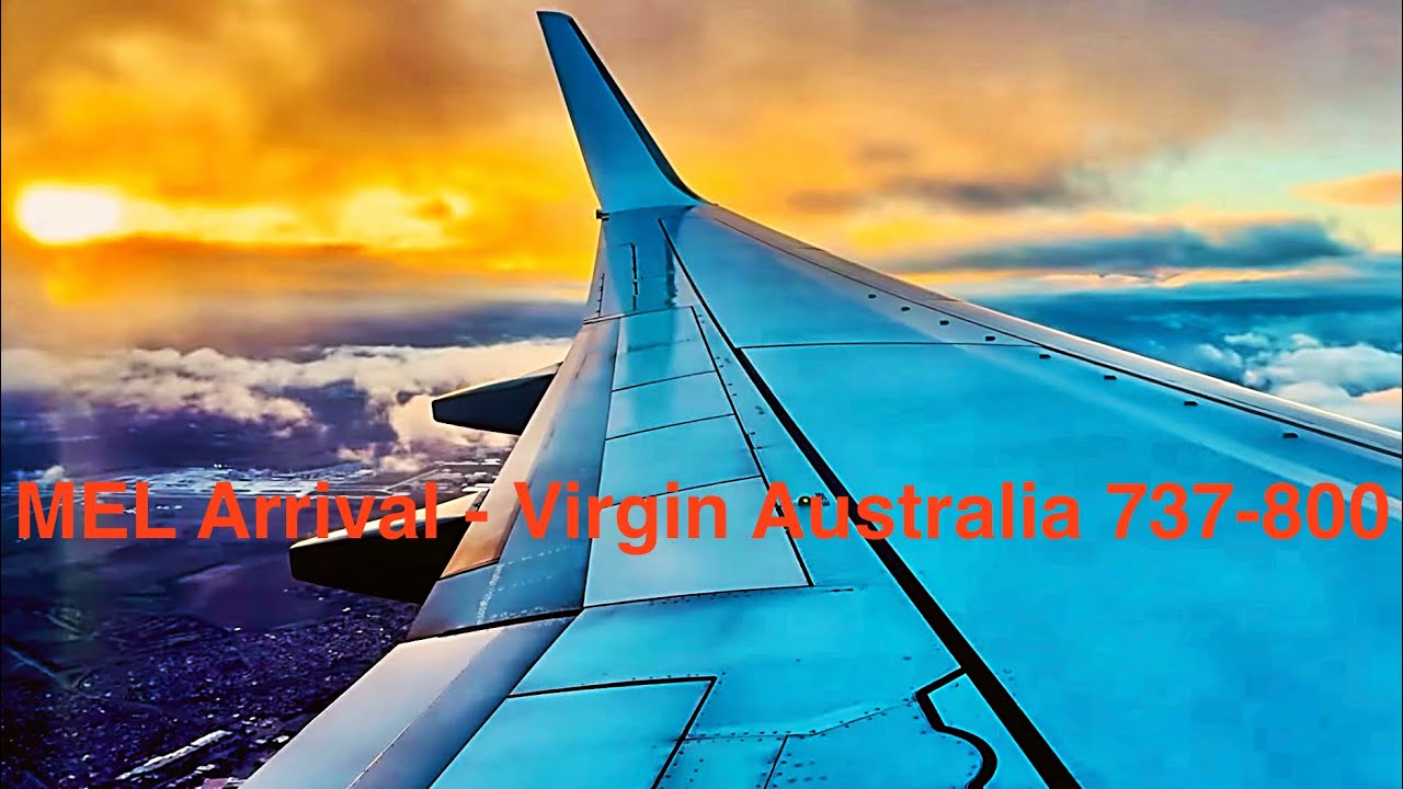 Sunrise Melbourne Arrival - Virgin Australia 737-800