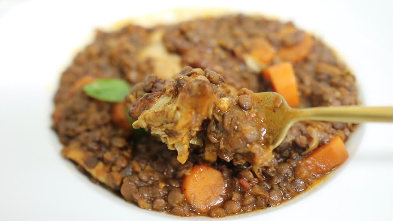 LENTILLES AU POULET| Shalou Cuisine