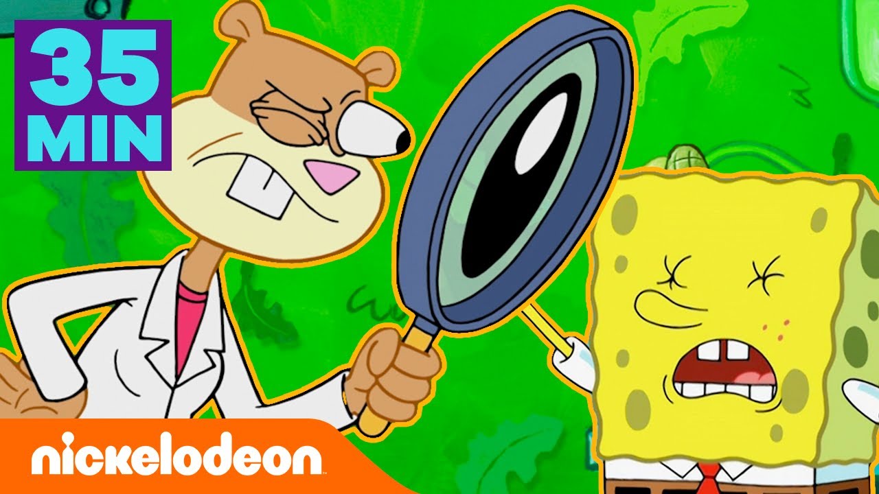 سبونج بوب سكويربانتس | 35 دقيقة من أفضل تجارب ساندي! | Nickelodeon Arabia