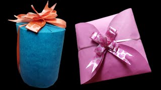 Make Gift Box With Paper Wrapping Ideas Swarnas Crafty
