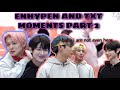 TXT AND ENHYPEN MOMENTS PART 2 (CUTE AND CHAOTIC INTERACTION)