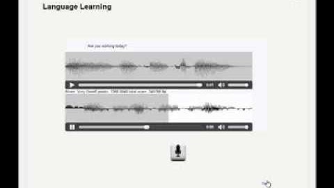 PFC Language learning with speech recognition