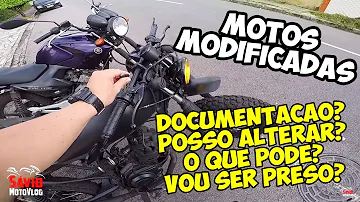 É proibido mudar a carenagem de uma moto?