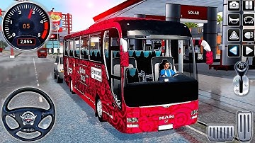Real Coach Bus Driving 3D - Real Bus Driving Game Simulator  2025 - Android GamePlay