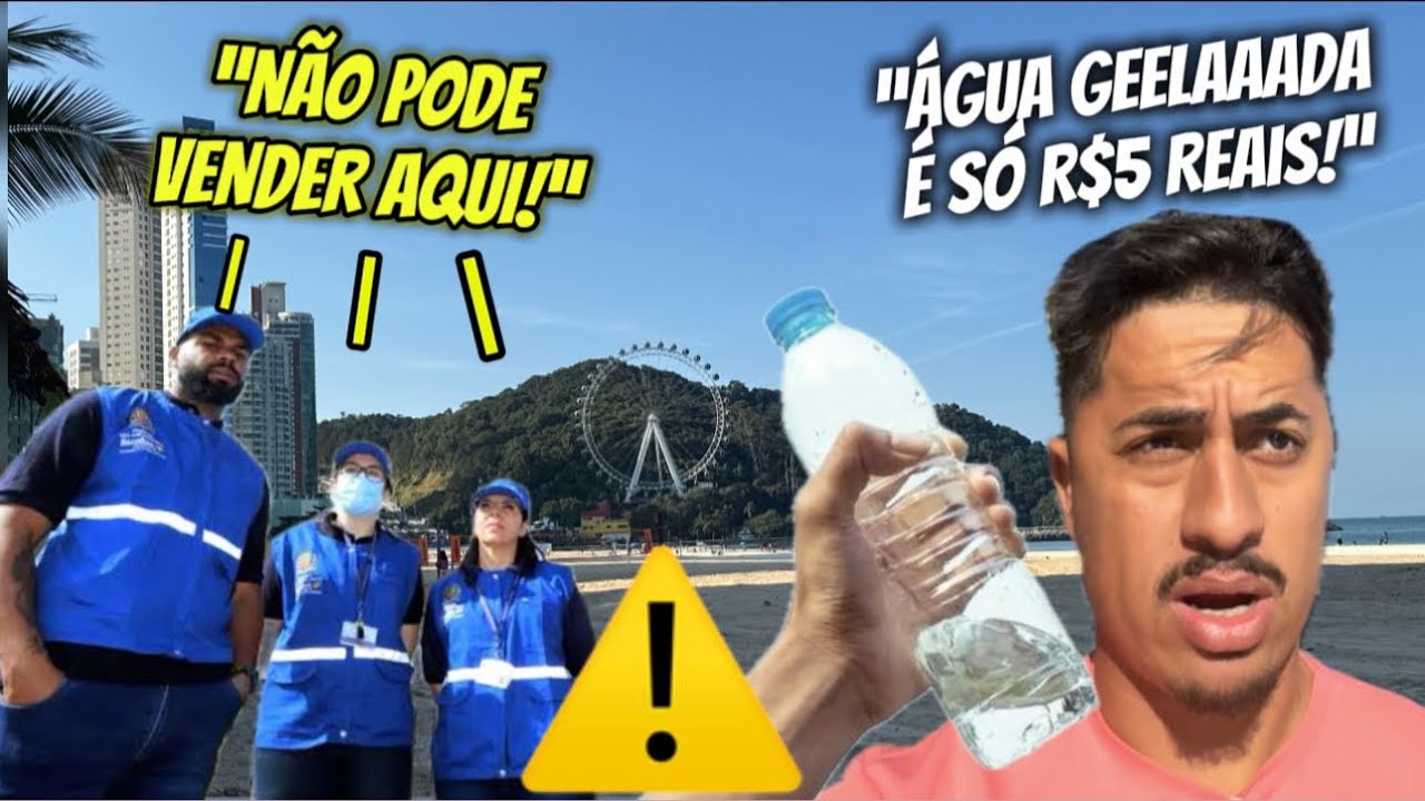 🚫O QUE ACONTECERIA SE EU TENTASSE VENDER ÁGUA NA PRAIA DE BALNEÁRIO CAMBORIÚ?👀🤯