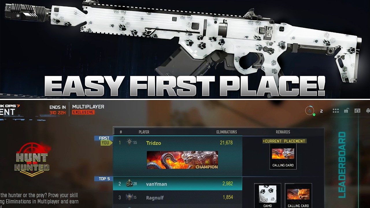 How To Get FIRST In Hunt or Be Hunted Leaderboard Event FAST & EASY! (HOW TO GET HIGH ELIMINATIONS)