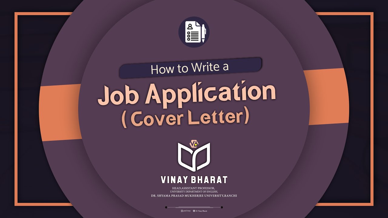 Job Application Cover Letter || By Vinay Bharat 