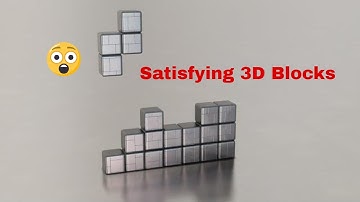 Satisfying 3D Blocks Blender Animation || Tetris Effect