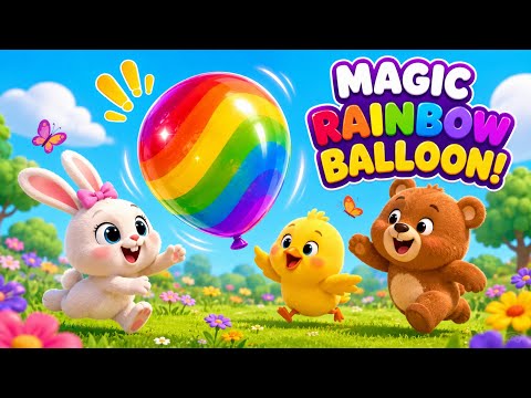 The Bunny & Magic Rainbow Balloon 🌈 | Funny Cartoon for Kids | Baby Coco