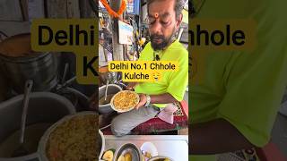 Delhi Ke Famous Chhole Kulche 🤤 Street Food King #shortsfeed