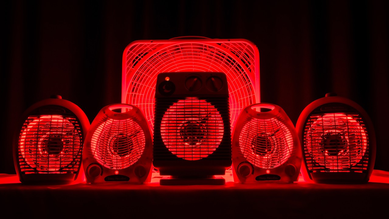 😴 5 Fan Heater Sounds and Box Fan Noise for Fast and Deep Sleep | Heater White Noise | 10 Hours