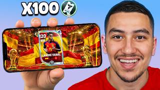 J'OUVRE 100 PACKS WORLD CUP SUR LE COMPTE DES ABONNÉ - FC MOBILE