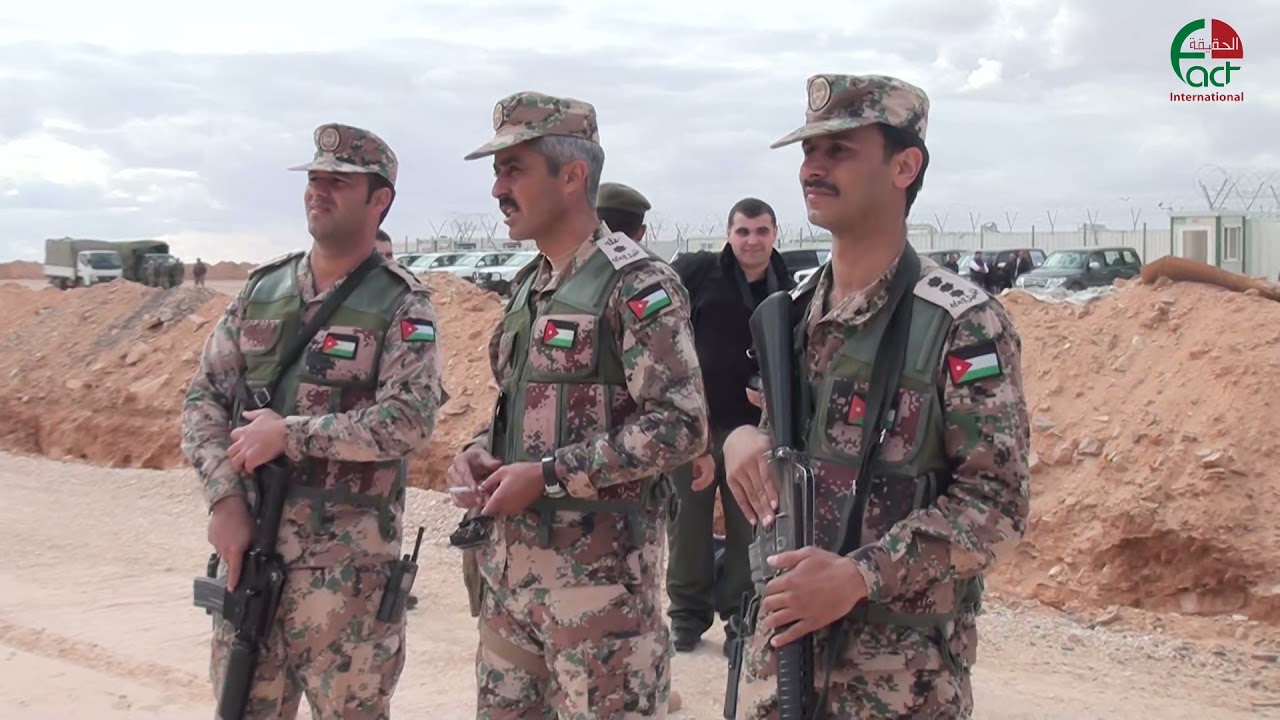 زيارة الحقيقة الدولية الى قوات حرس الحدود على الحدود الاردنية الشمالية 14 اذار 2017