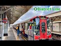 London underground train ride  district line  wimbledon to edgware road
