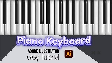 How to draw a 3d Piano. Adobe Illustrator Tutorial For Beginners. | 2022 Adobe Illustrator 3d Tool