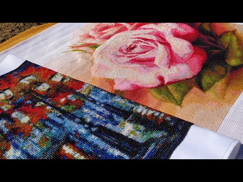 Вышивка цветка эдельвейс