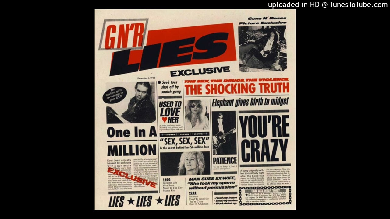 GUN'S AND ROSES GN'R LIES 1988年 レコード 日本盤 GN'R - Lies 1988 Full Album - YouTube