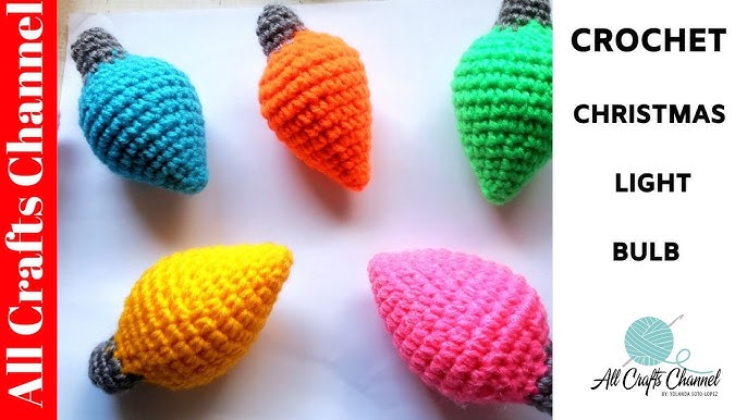 How to Crochet Festive Christmas Lights- Free Crochet Pattern - A Crafty  Concept