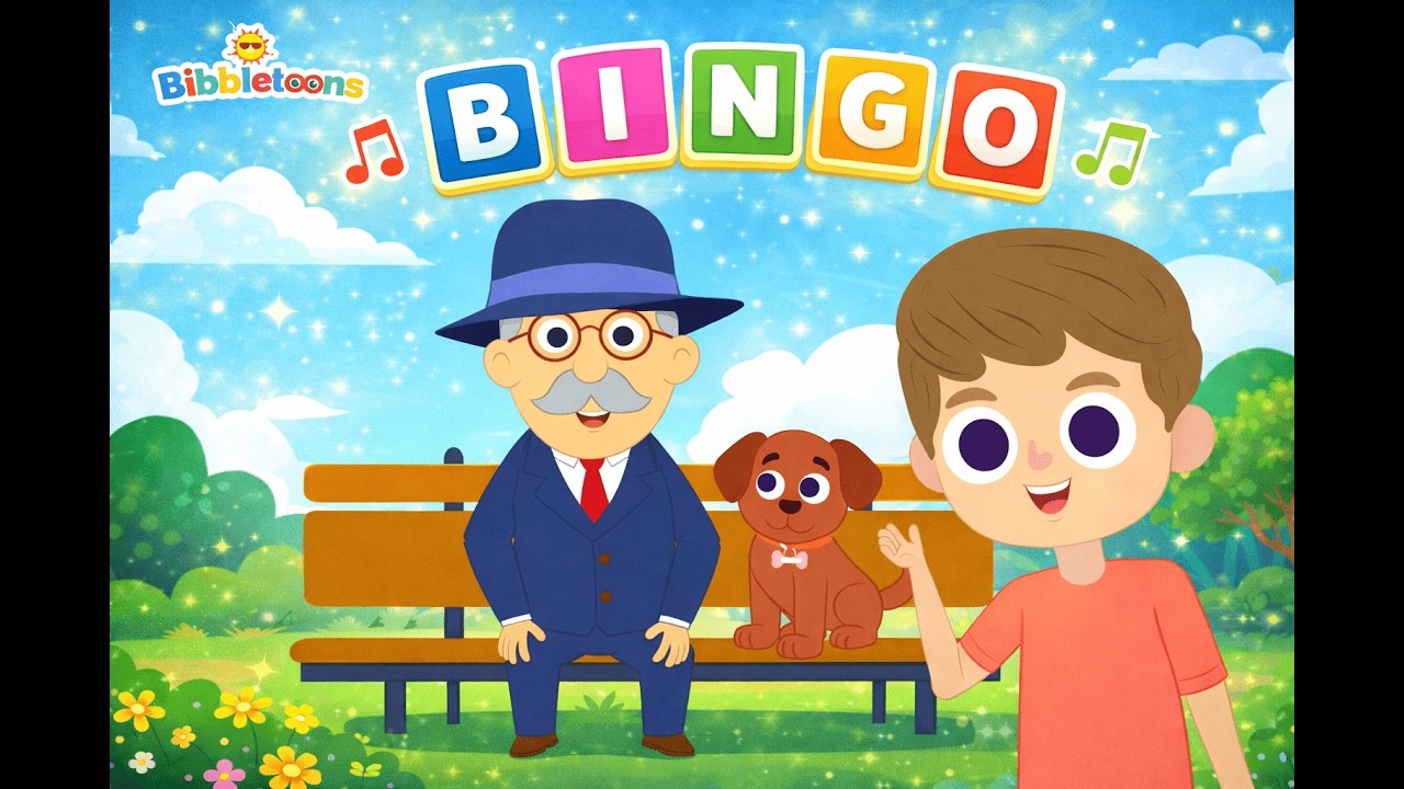 BINGO Song 🐶 | Fun & Fast Nursery Rhyme for Kids | Clap Along Children ...