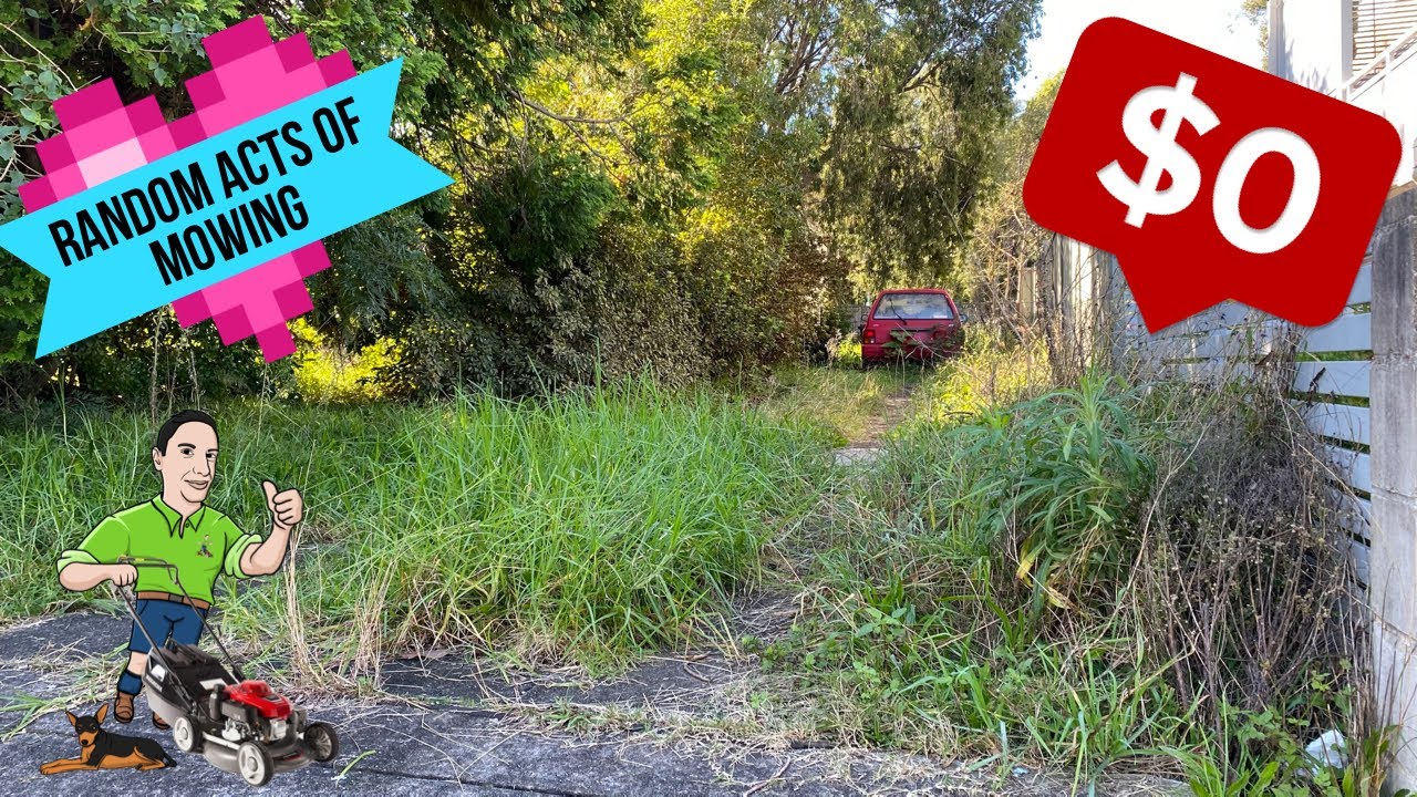 Random Acts Of Mowing (FREE Driveway Cleanup!) Inspired by