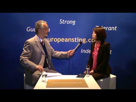 Xiaoyan Jiang, Spokesperson of Chinese Mission to EU @ European Sting pavilion live from EBS 2015