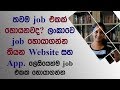 How To Find A Job In Sri Lanka (Sinhala) | Be Free