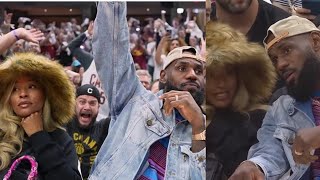 LEBRON JAMES TROLLS CAVS FANS \& MADE THEM GO CRAZY AFTER PULLING UP TO GAME!