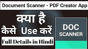 Document Scanner PDF Creator App Kaise Use Kare || How To Use document scanner pdf creator app