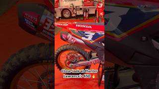 Up close and personal with Hunter Lawrence’s 450 from the MXON. #factory #mxon #professional #viral