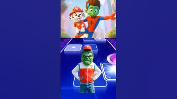 Paw Patrol Scary Chase vs Ryder x Coffin Dance | Tiles Hop EDM Rush #coffindance #tileshop