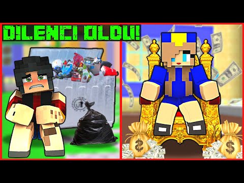 HER ŞEY TERSİNE DÖNDÜ ASLI POLİS ZENGİN, CEREN DİLENCİ OLDU! 😂 - Minecraft